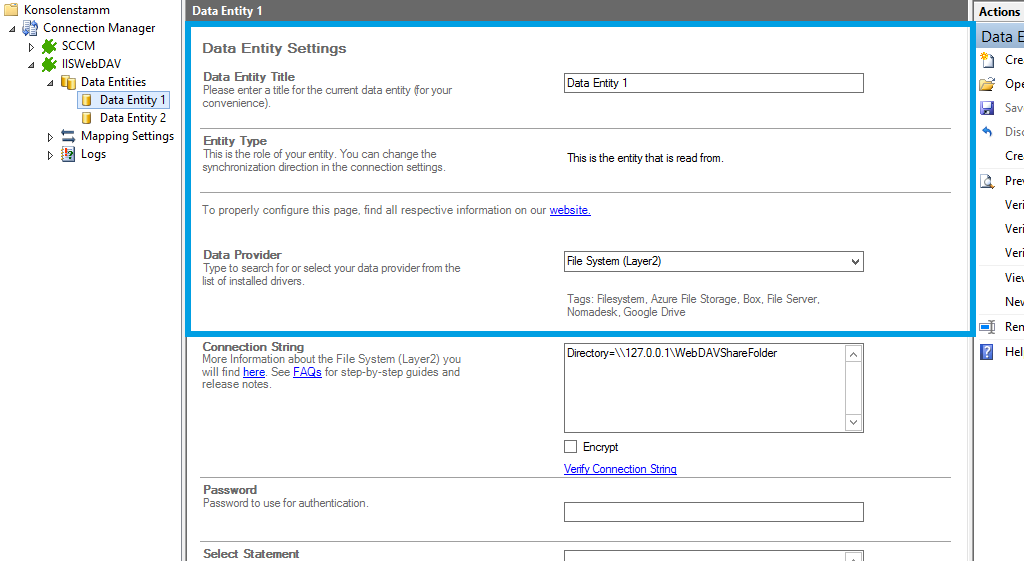 Step 2 WebDAV IIS integration source setup.png