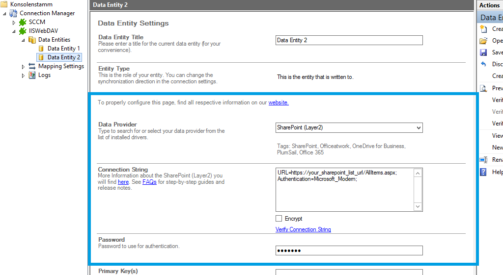 Step 3 WebDAV IIS integration target setup.png