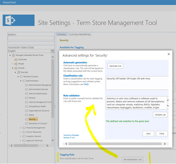 SharePoint Content Classification Rules SharePoint Content Classification Rules