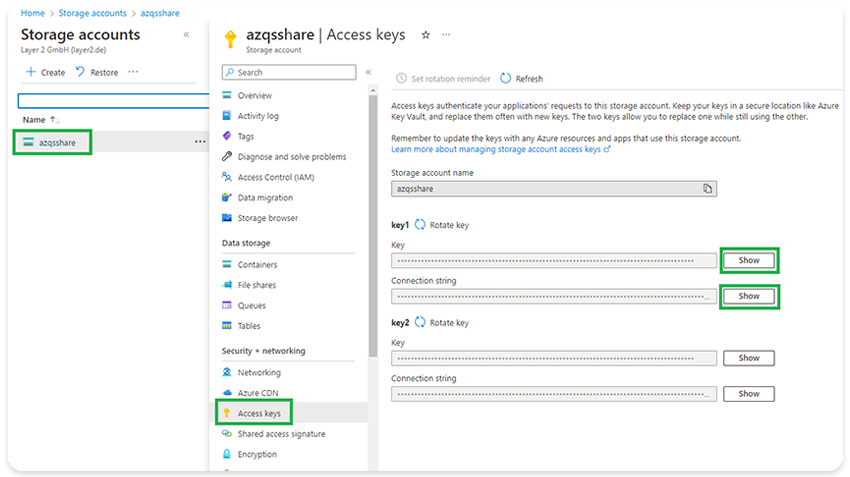 Account Name, Account Key and Endpoint Suffix Account Name, Account Key and Endpoint Suffix